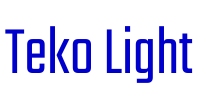 Teko Light लिपि